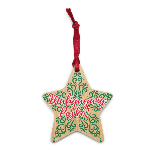 Maligayang Pasko Wooden Ornament / Magnet